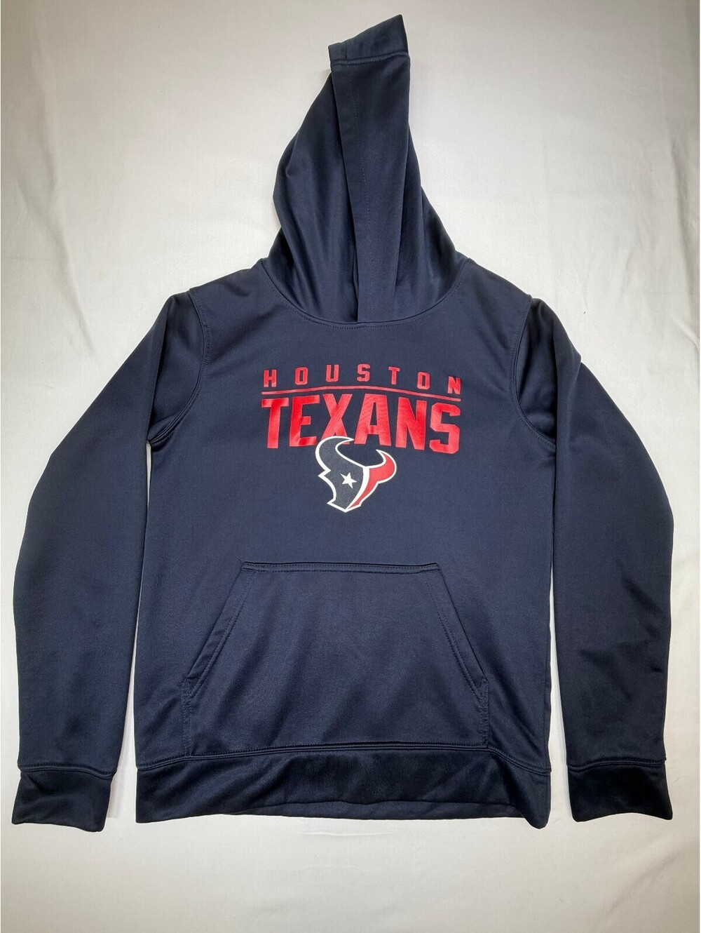 NFL Team Apparel Men's Hoodie Houston Texans Graphic Pullover Size XL Dark Blue